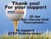2008 Ron Harvey Thank You Tee signs